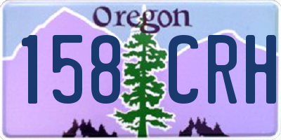OR license plate 158CRH