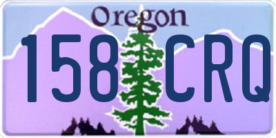 OR license plate 158CRQ