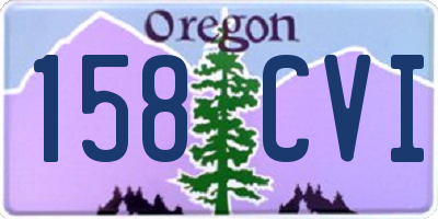 OR license plate 158CVI