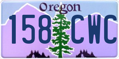 OR license plate 158CWC