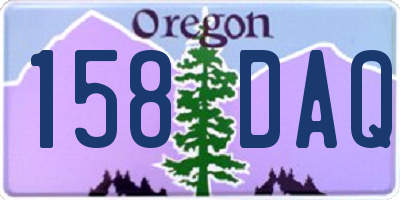 OR license plate 158DAQ