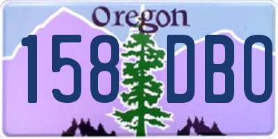 OR license plate 158DBO