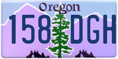 OR license plate 158DGH