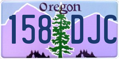 OR license plate 158DJC