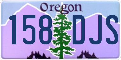 OR license plate 158DJS