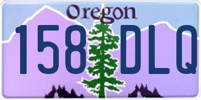 OR license plate 158DLQ