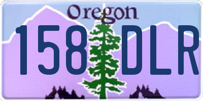 OR license plate 158DLR