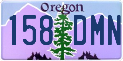 OR license plate 158DMN