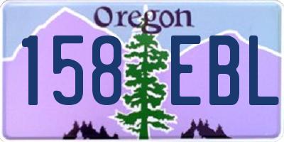 OR license plate 158EBL