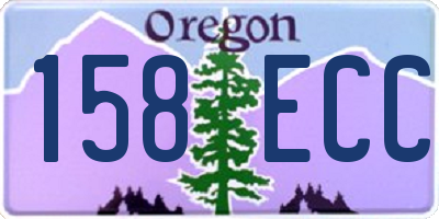 OR license plate 158ECC