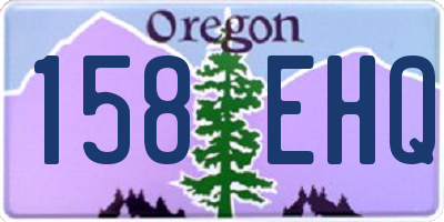 OR license plate 158EHQ