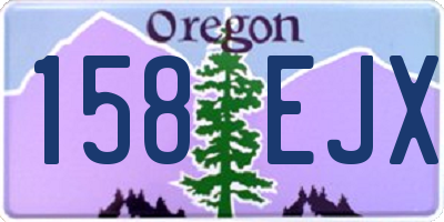 OR license plate 158EJX