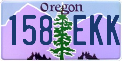 OR license plate 158EKK