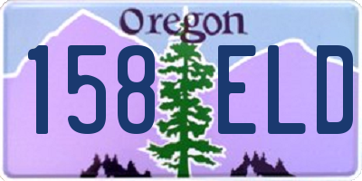 OR license plate 158ELD