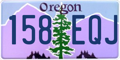 OR license plate 158EQJ