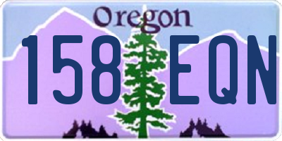OR license plate 158EQN