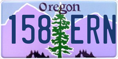 OR license plate 158ERN