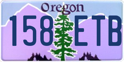 OR license plate 158ETB