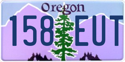 OR license plate 158EUT