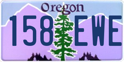 OR license plate 158EWE