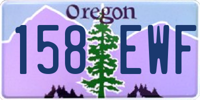 OR license plate 158EWF