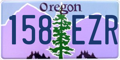 OR license plate 158EZR
