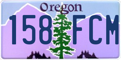 OR license plate 158FCM