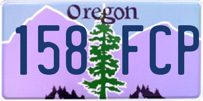 OR license plate 158FCP