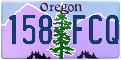 OR license plate 158FCQ