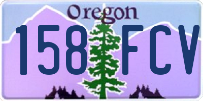 OR license plate 158FCV