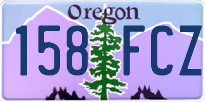 OR license plate 158FCZ