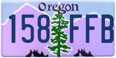 OR license plate 158FFB