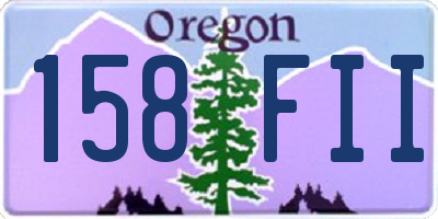 OR license plate 158FII