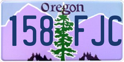 OR license plate 158FJC