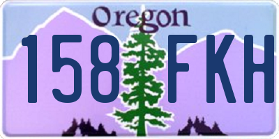 OR license plate 158FKH