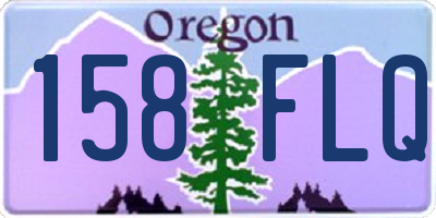 OR license plate 158FLQ