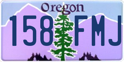 OR license plate 158FMJ