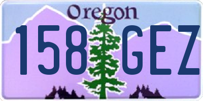 OR license plate 158GEZ