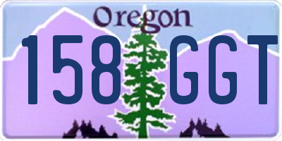 OR license plate 158GGT