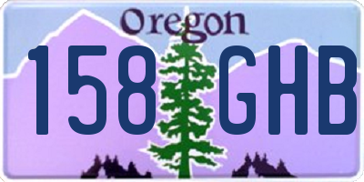 OR license plate 158GHB