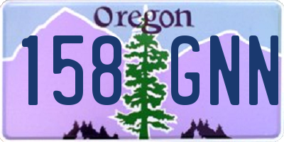 OR license plate 158GNN
