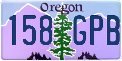 OR license plate 158GPB