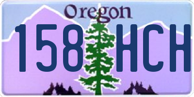 OR license plate 158HCH