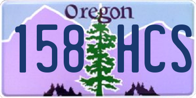OR license plate 158HCS