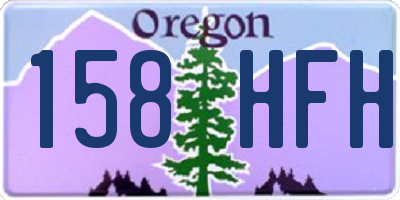 OR license plate 158HFH