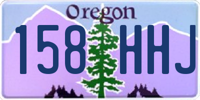 OR license plate 158HHJ