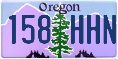 OR license plate 158HHN