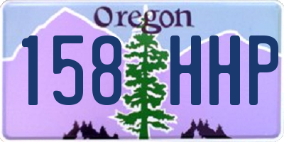 OR license plate 158HHP