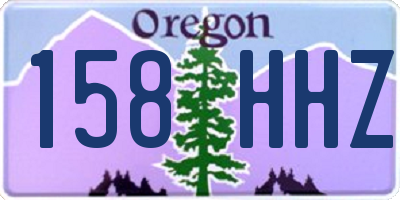 OR license plate 158HHZ