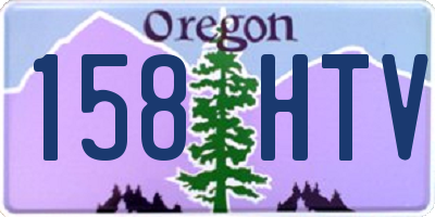 OR license plate 158HTV